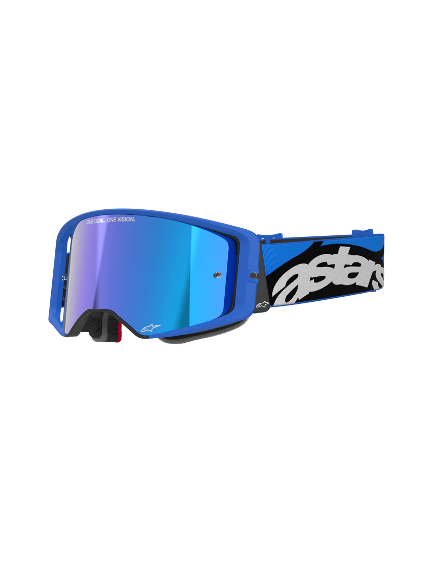 Maschera MX Alpinestars Supertech Blu Mirror Blu