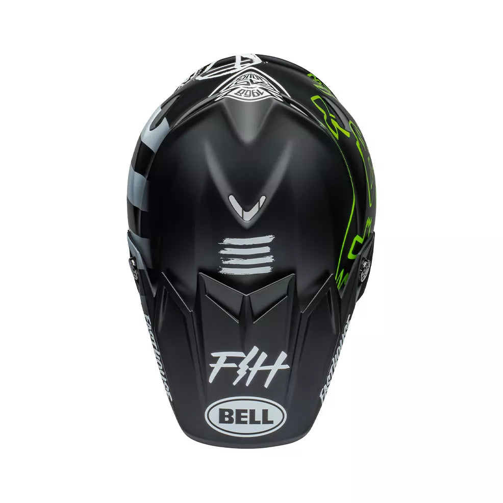 Casco Bell 9s-Flex FASTHOUSE MC CORE NERO/GIALLO OPACO