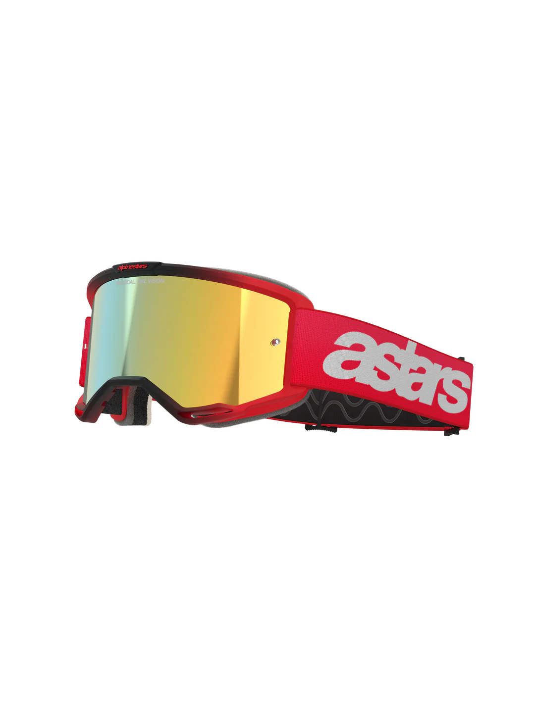 Maschera Alpinestars Vision 5 Blaze Rossa Mirror Gold