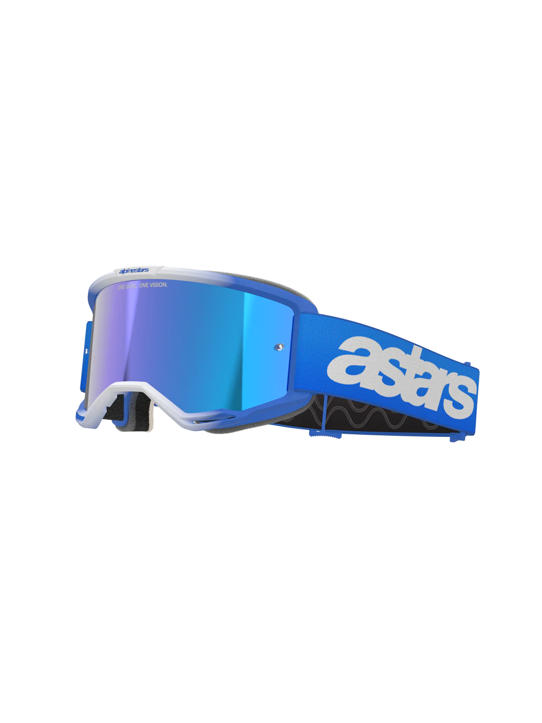 Maschera Alpinestars Vision 5 Blaze Blu Mirror Blu