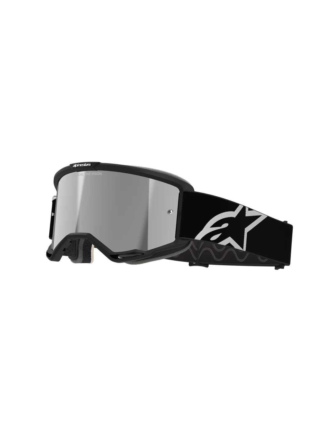 Maschera Alpinestars Vision 5 Corp Nera Mirror Silver