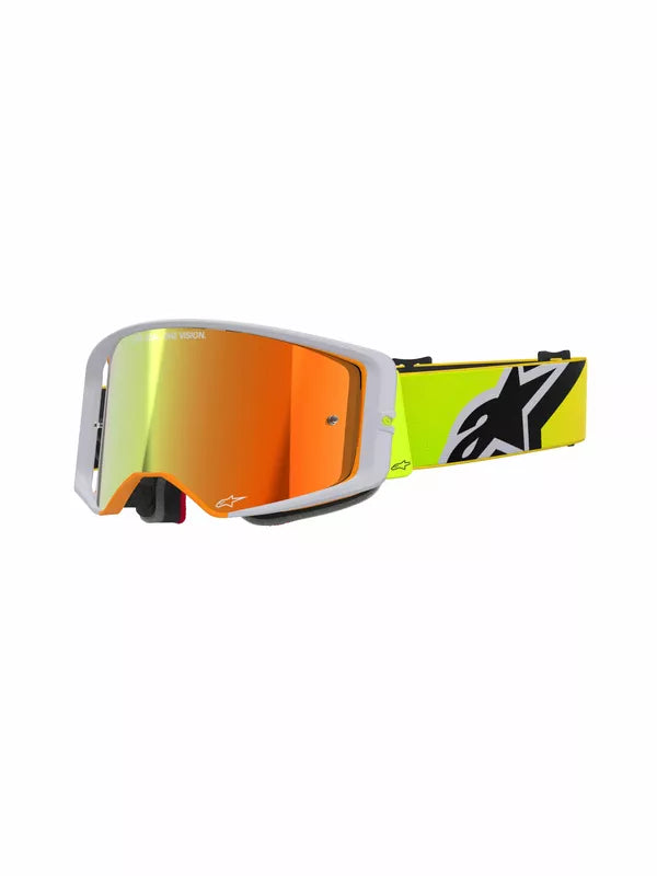 Maschera MX Alpinestars Supertech Fluo Mirror gold