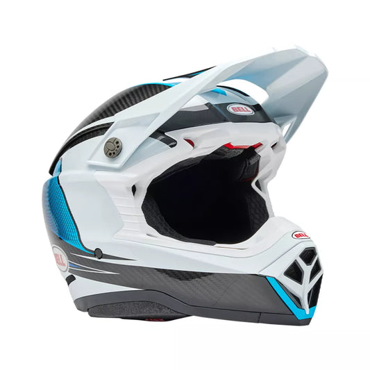 Casco Bell Moto-10 Spherical 2025 Bianco Blu