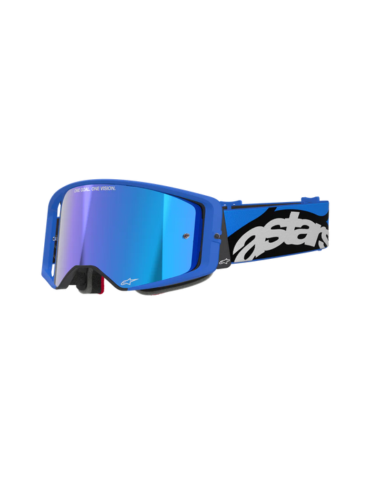 Maschera MX Alpinestars Supertech Blu Mirror Blu