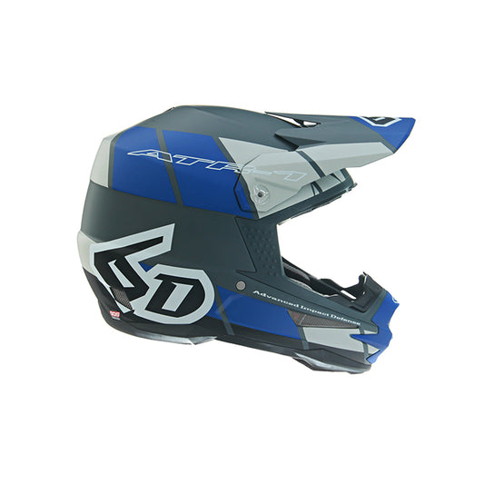 Casco 6D ATR-1 Blu Grigio Nero Opaco