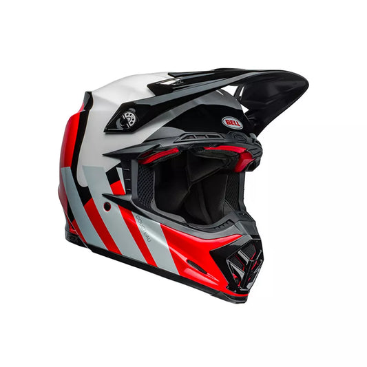 Casco Bell 9s-Flex HELLO COUSTEAU STRIPES BIANCO/ROSSO