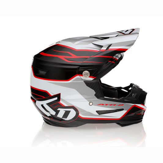 Casco 6D ATR-2 PHASE Bianco Rosso