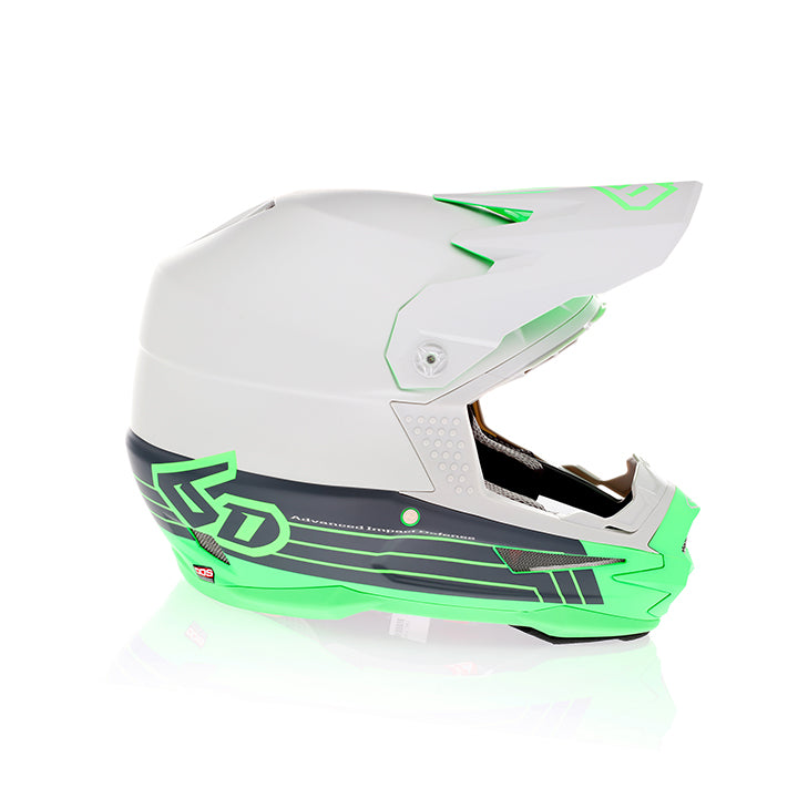 Casco 6D ATR-1 SPLIT Neon Verde Opaco