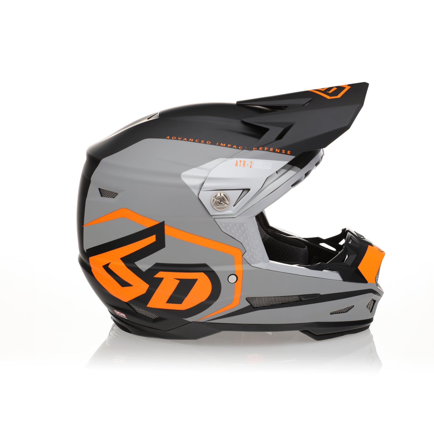 Casco 6D ATR-2 DELTA NEON Arancio Opaco