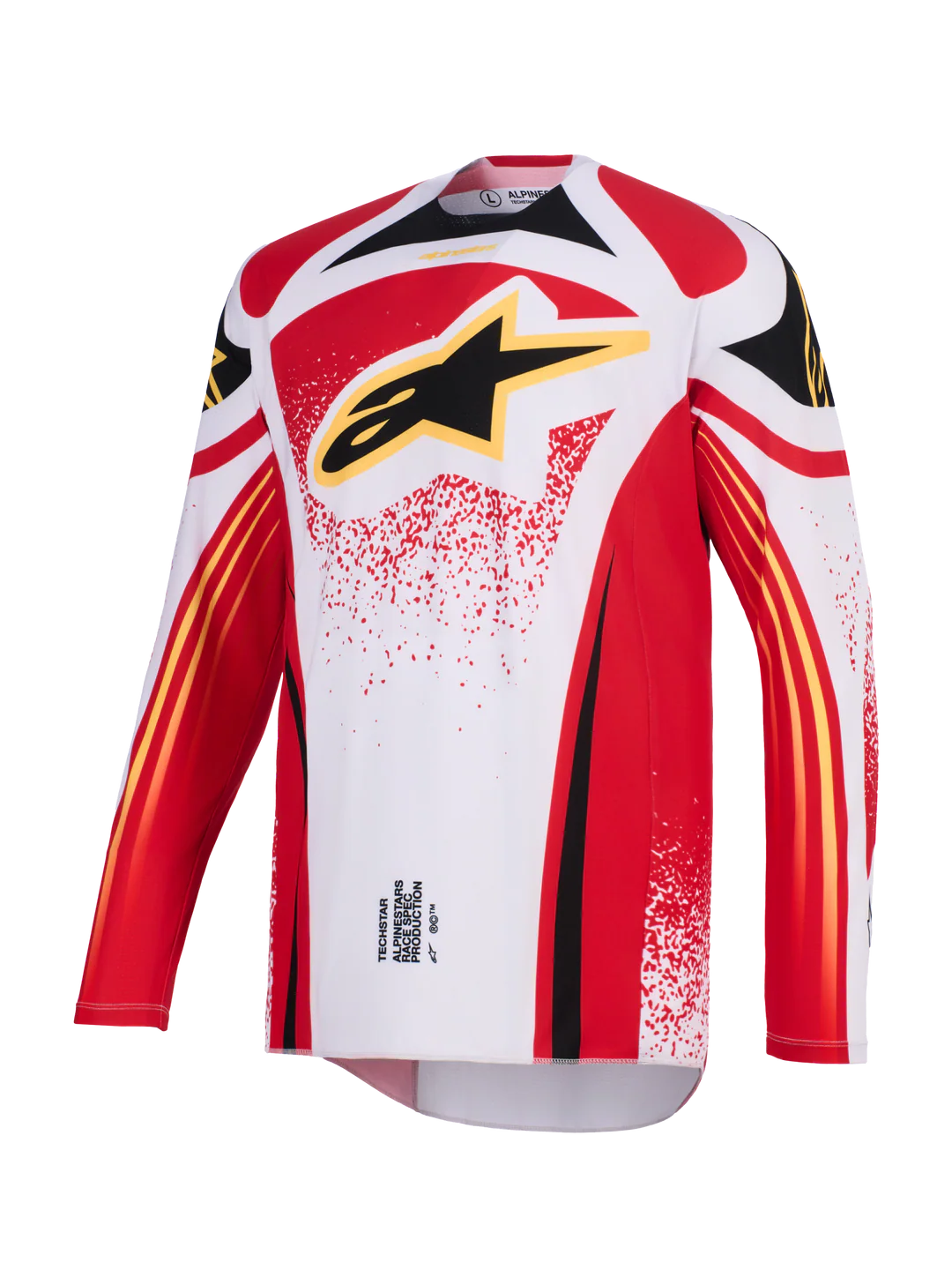 Maglia Alpinestars Techstar Nomur Nero, Grigio, Rosso