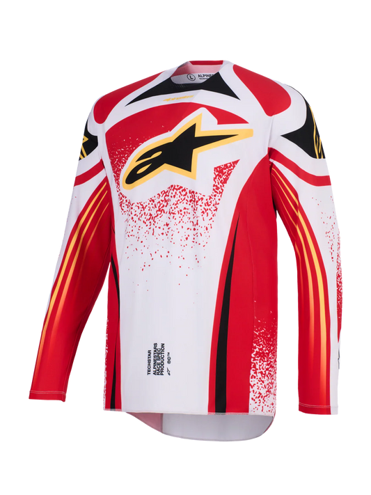 Maglia Alpinestars Techstar Nomur Nero, Grigio, Rosso