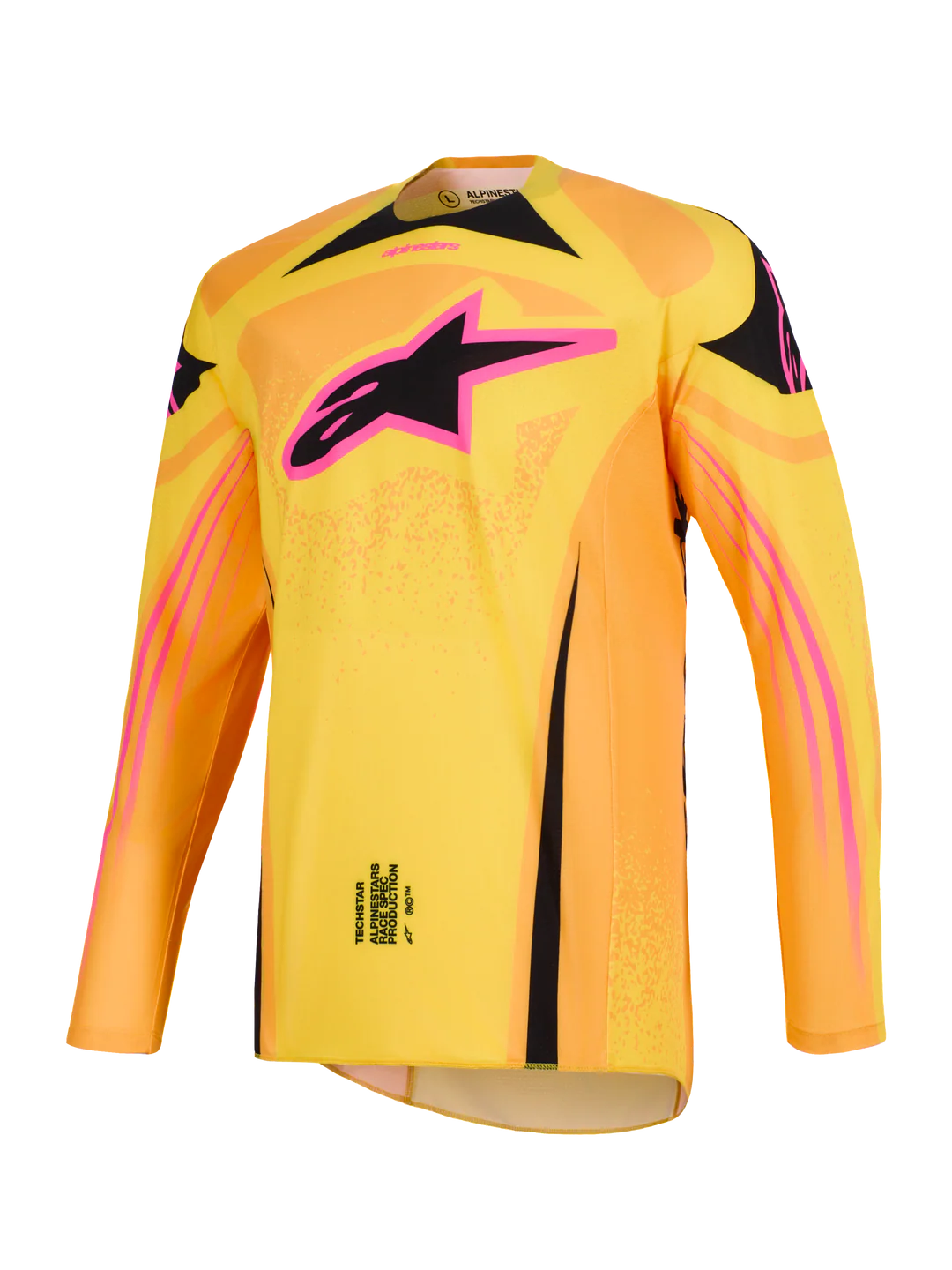 Maglia Alpinestars Techstar Nomur Rosa, Giallo, Arancione