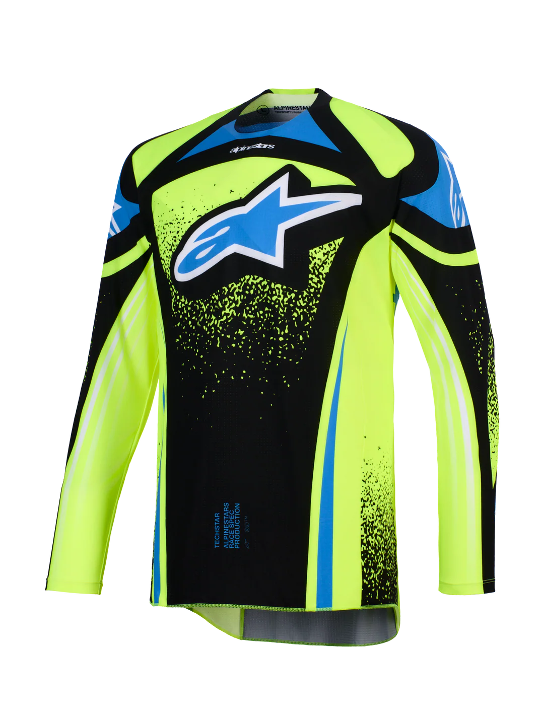 Maglia Alpinestars Techstar Nomur Blu, Giallo, Blu marino