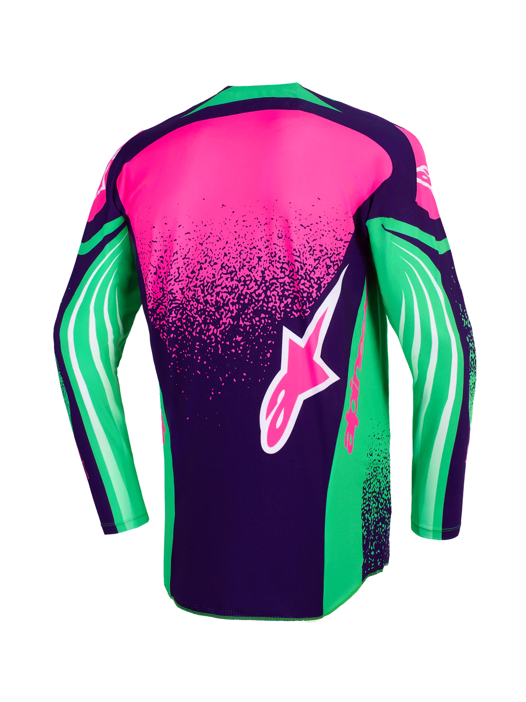 Maglia Alpinestars Techstar Nomur Verde, Rosa, Viola