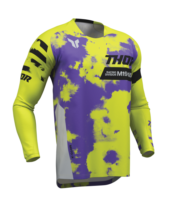 Maglia Thor Launchmode Bleach Grigio Lime