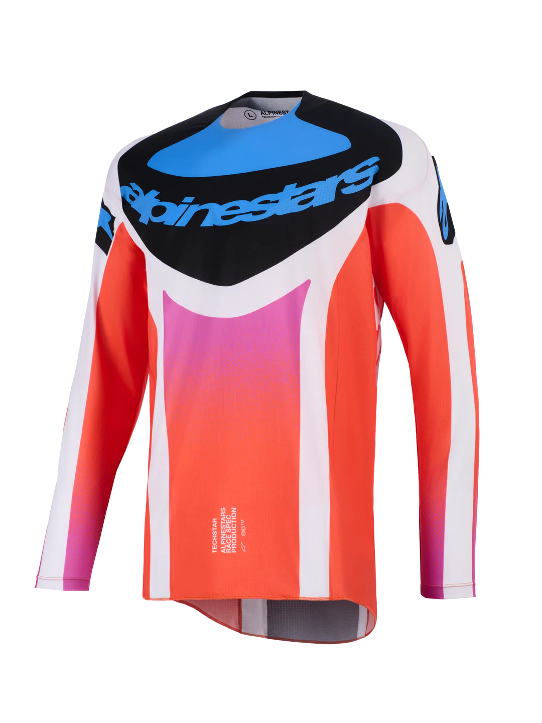 Maglia Alpinestars Techstar Knif Nero, Grigio, Arancione