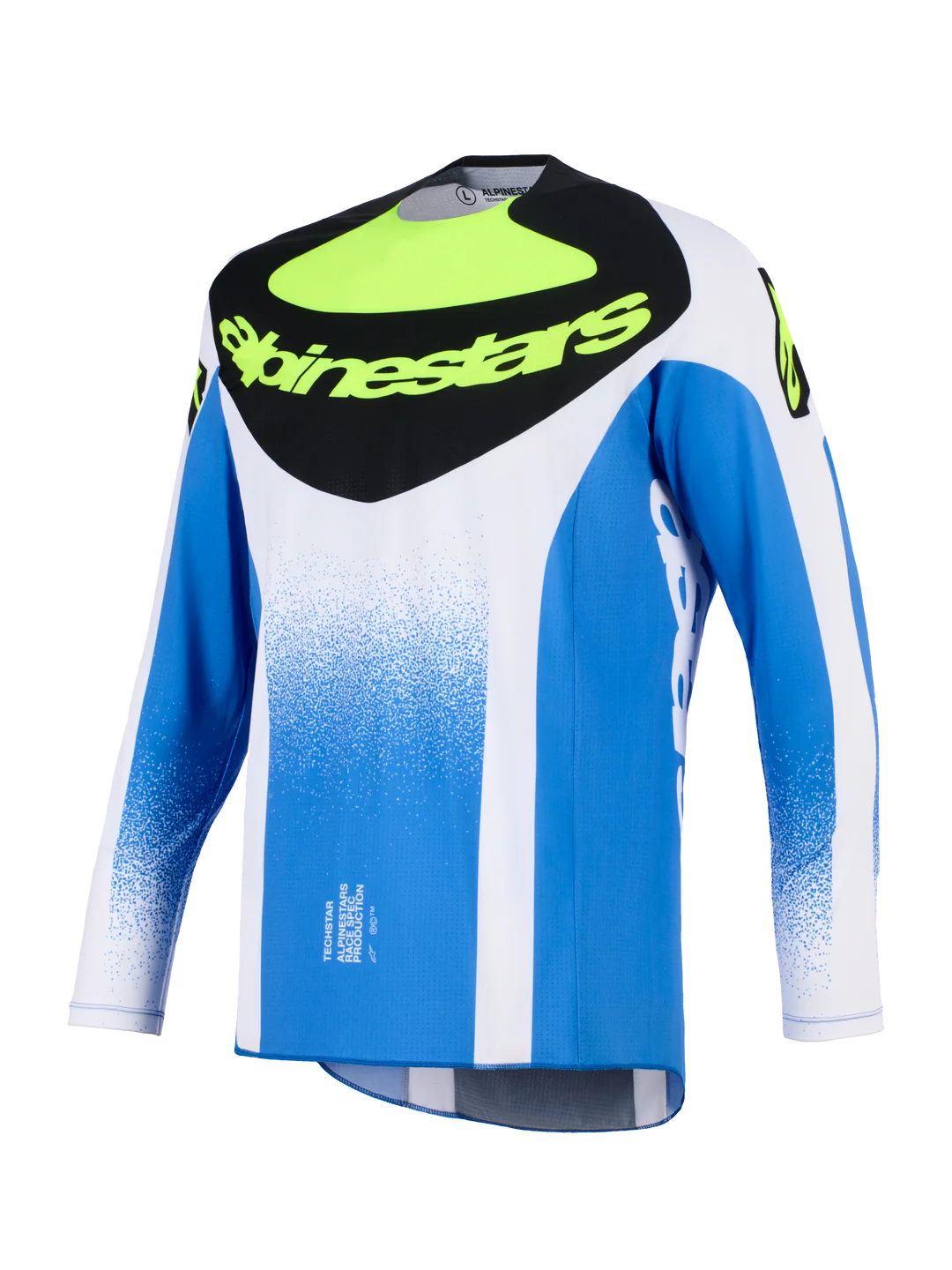 Maglia Alpinestars Techstar Knif Nero, Blu, Giallo