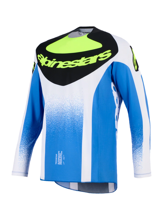 Maglia Alpinestars Techstar Knif Nero, Blu, Giallo