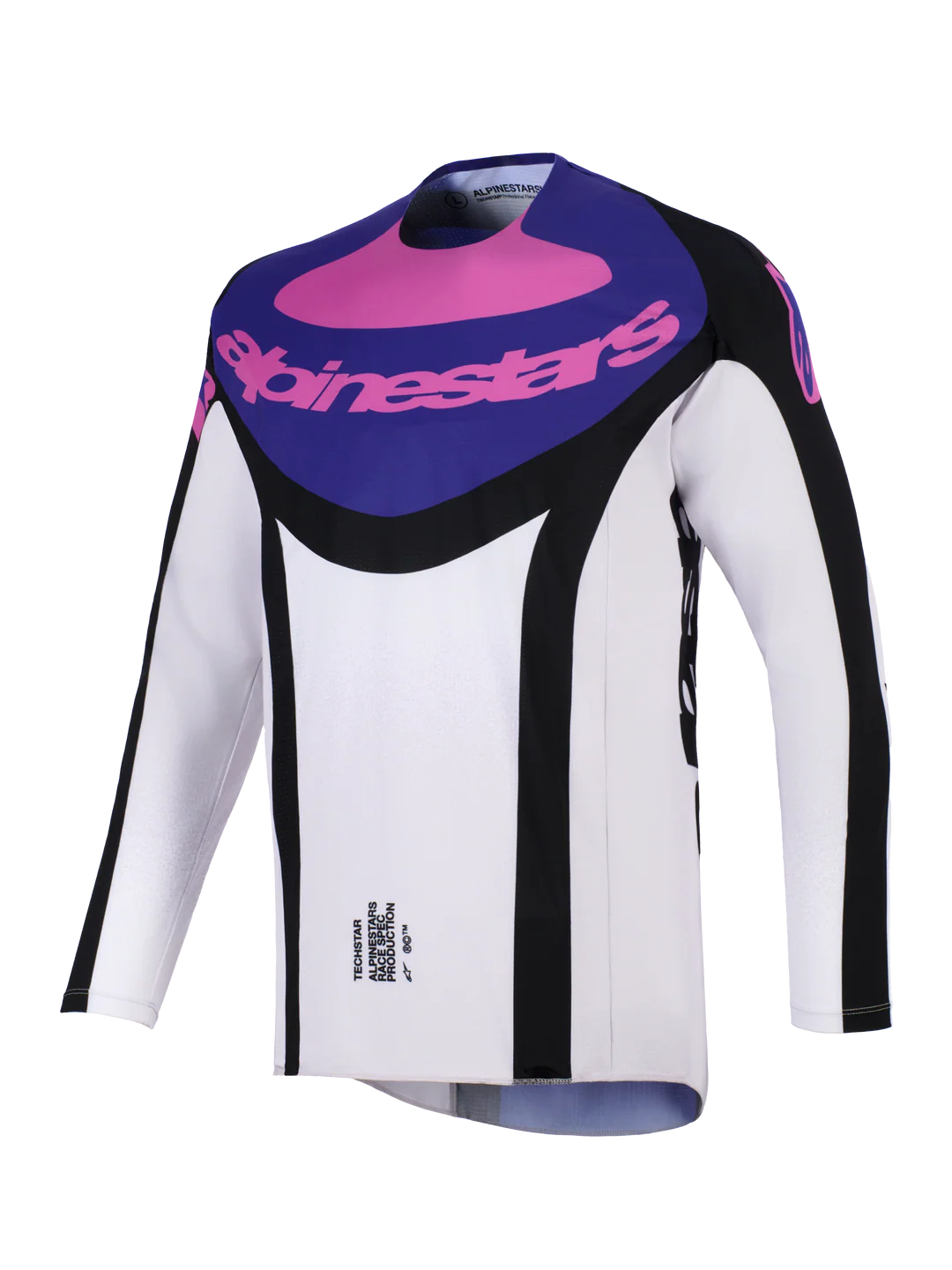 Maglia Alpinestars Techstar Knif Nero, Grigio, Viola