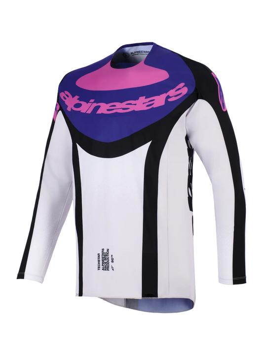 Maglia Alpinestars Techstar Knif Nero, Grigio, Viola