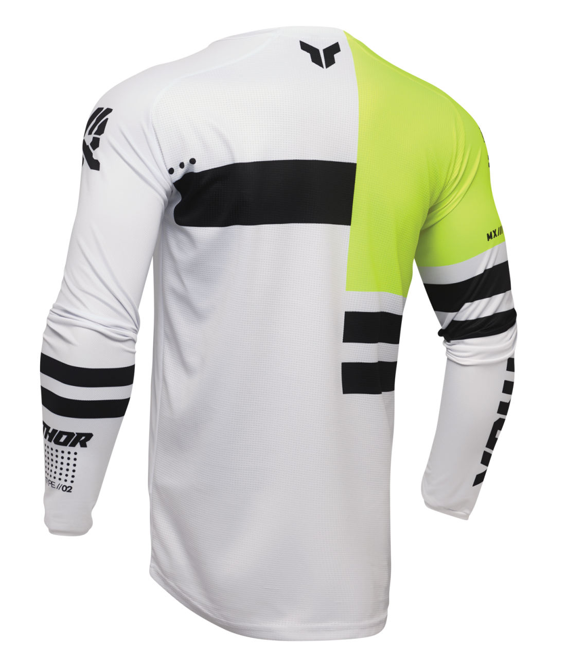Maglia Thor Dozer Launchmode bianco e fluo