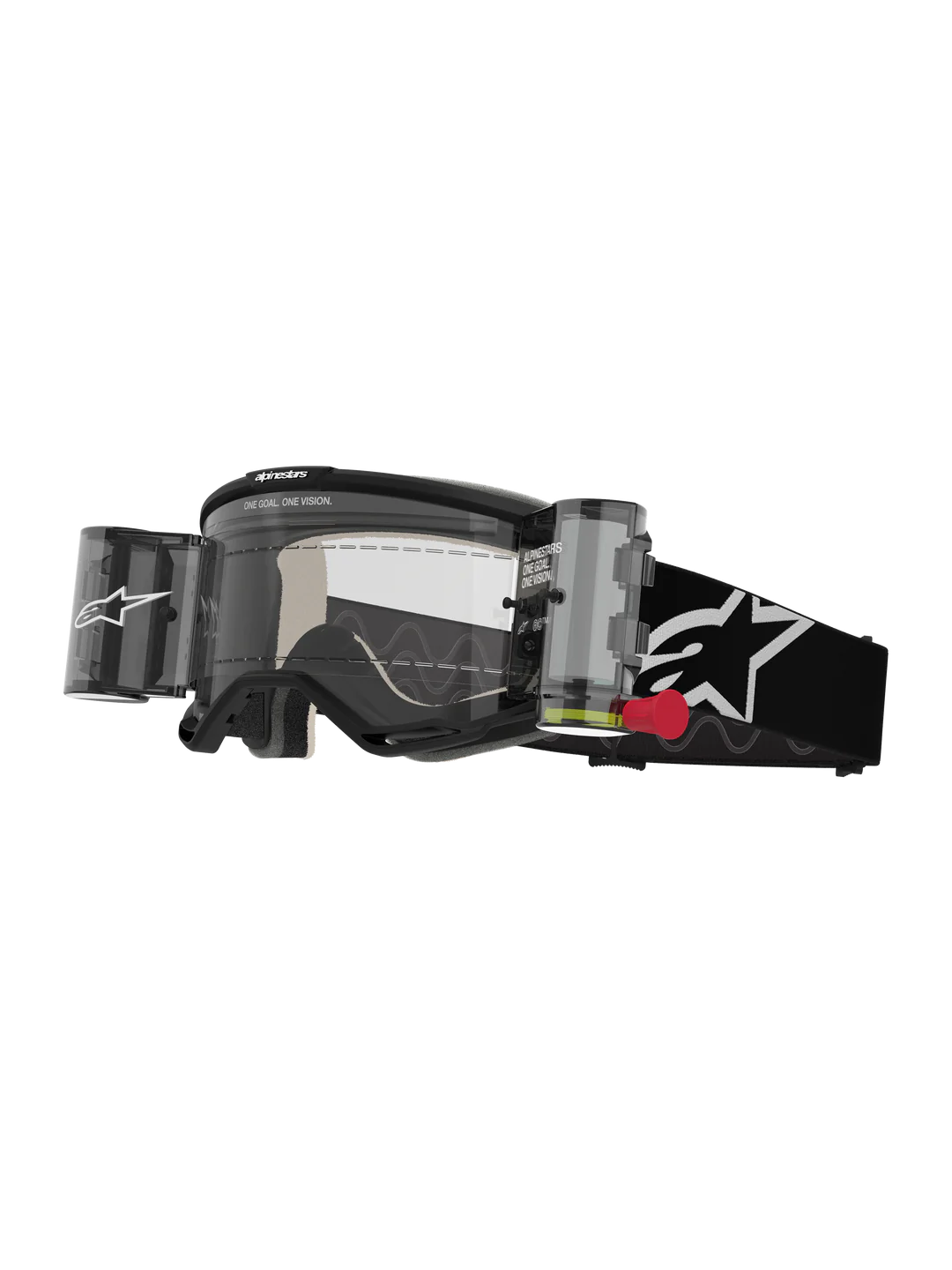 Maschera Alpinestars Vision 5 Corp Nera con sistema roll-off