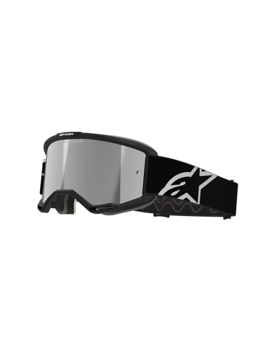Maschera Alpinestars Vision 5 Corp Nera Mirror Silver