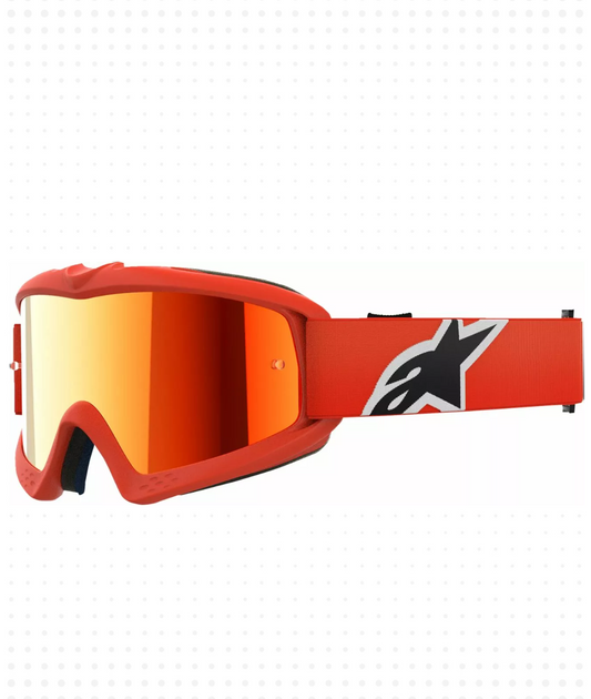 Maschera Alpinestars Bambini Vision Corp Arancione Mirror Rosso