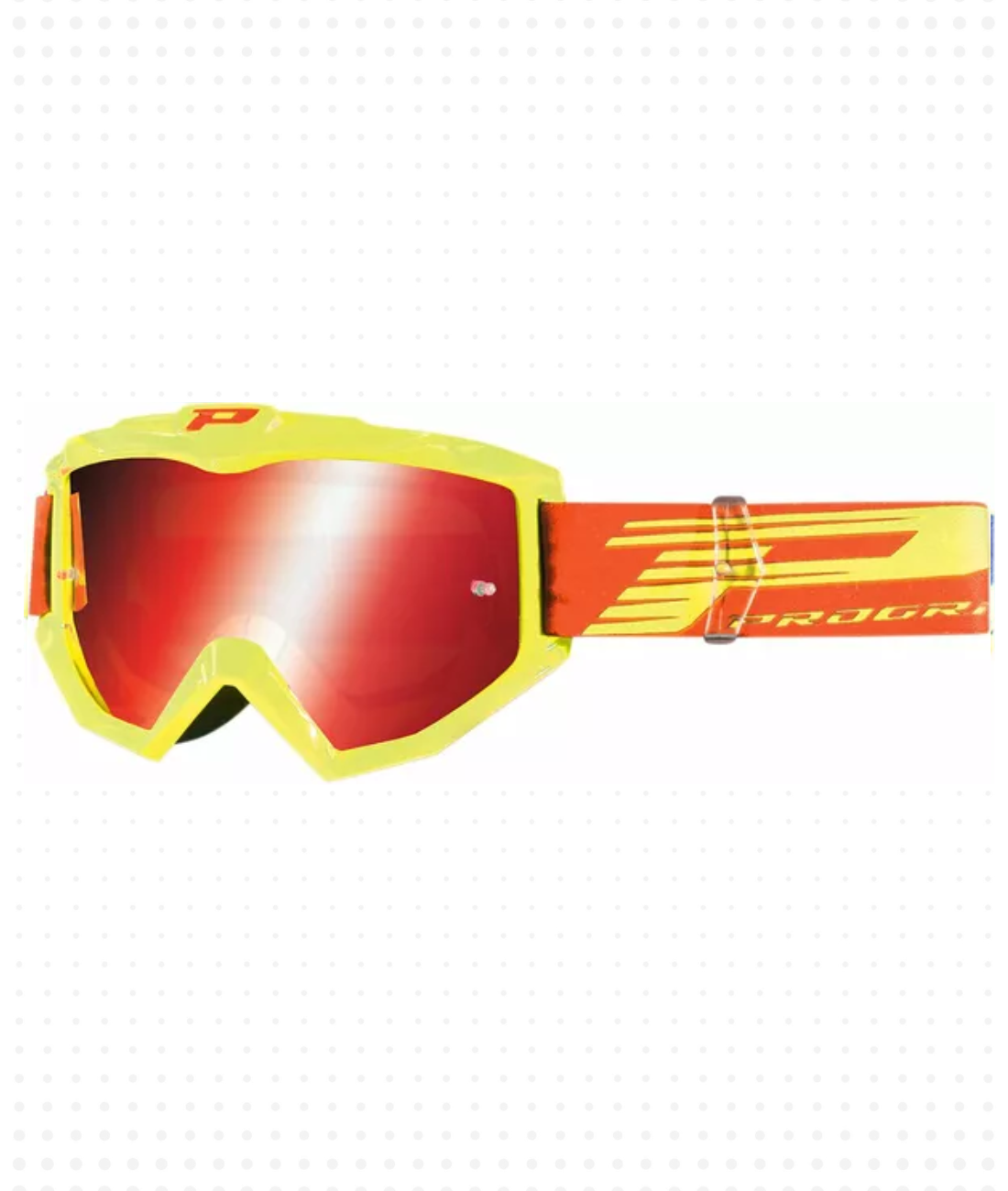 Maschera Pro Grip Atzaki 3201FL Rosso e Giallo