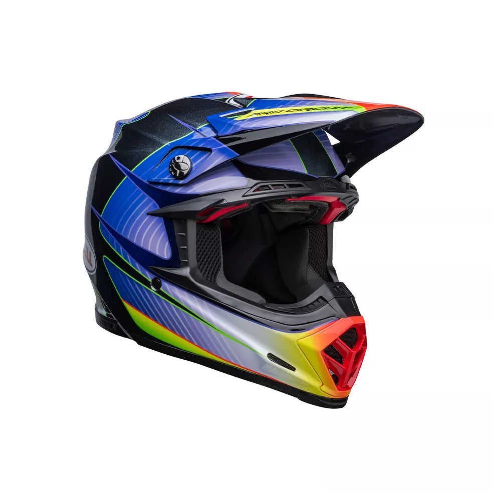 Casco Bell 9s-Flex PRO CIRCUIT METALLIC FLAKE ARGENTO