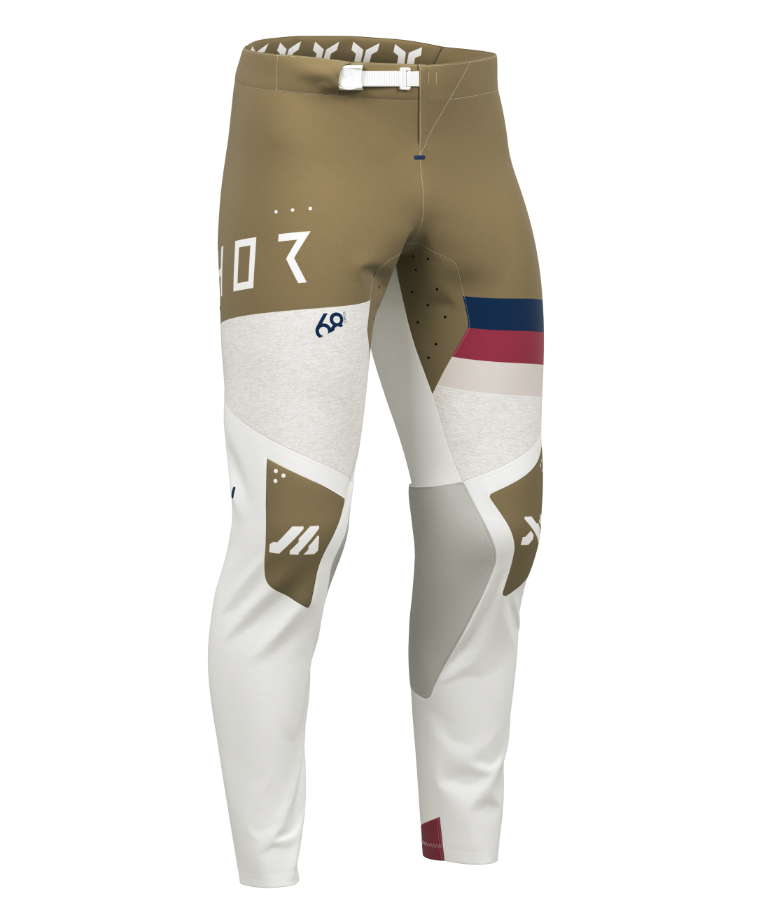 Pantaloni Thor Sportmode League Bianco Marrone Chiaro