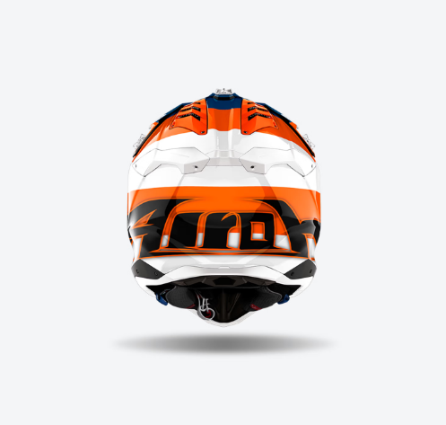 Casco Airoh AVIATOR 3 MONARCH Arancione/Bianco