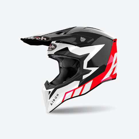 Casco Airoh WRAAAP RELOADED Rosso Lucido