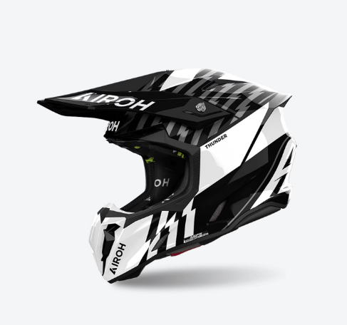 Casco Airoh TWIST 3 THUNDER Bianco/Nero