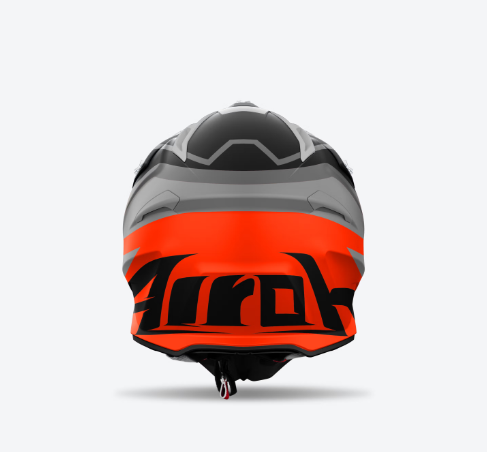 Casco Airoh AVIATOR ACE 2 GROUND Grigio/Arancione Opaco