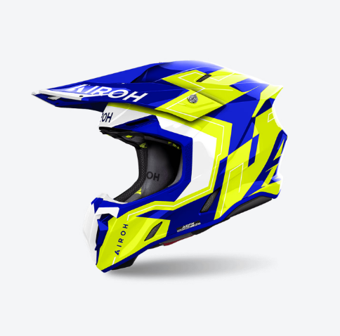 Casco Airoh TWIST 3 DIZZY Blu/Giallo
