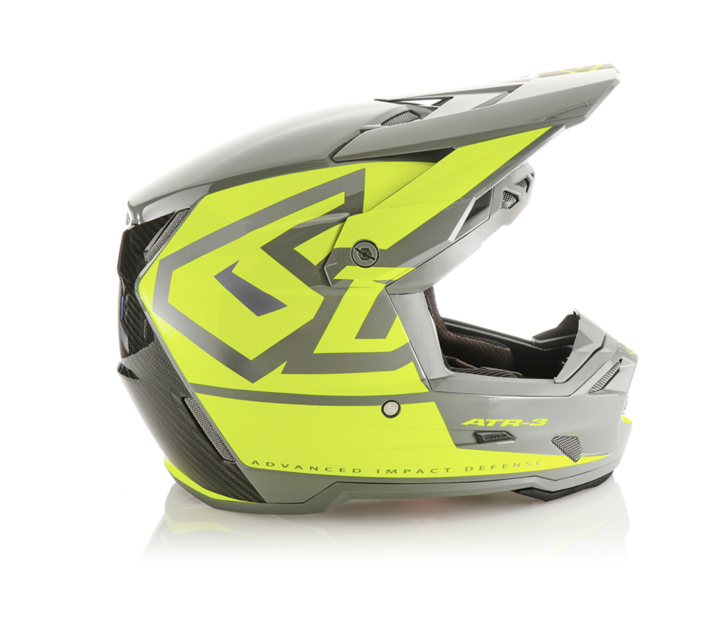 Casco 6D ATR-3 HEX Giallo Neon Lucido
