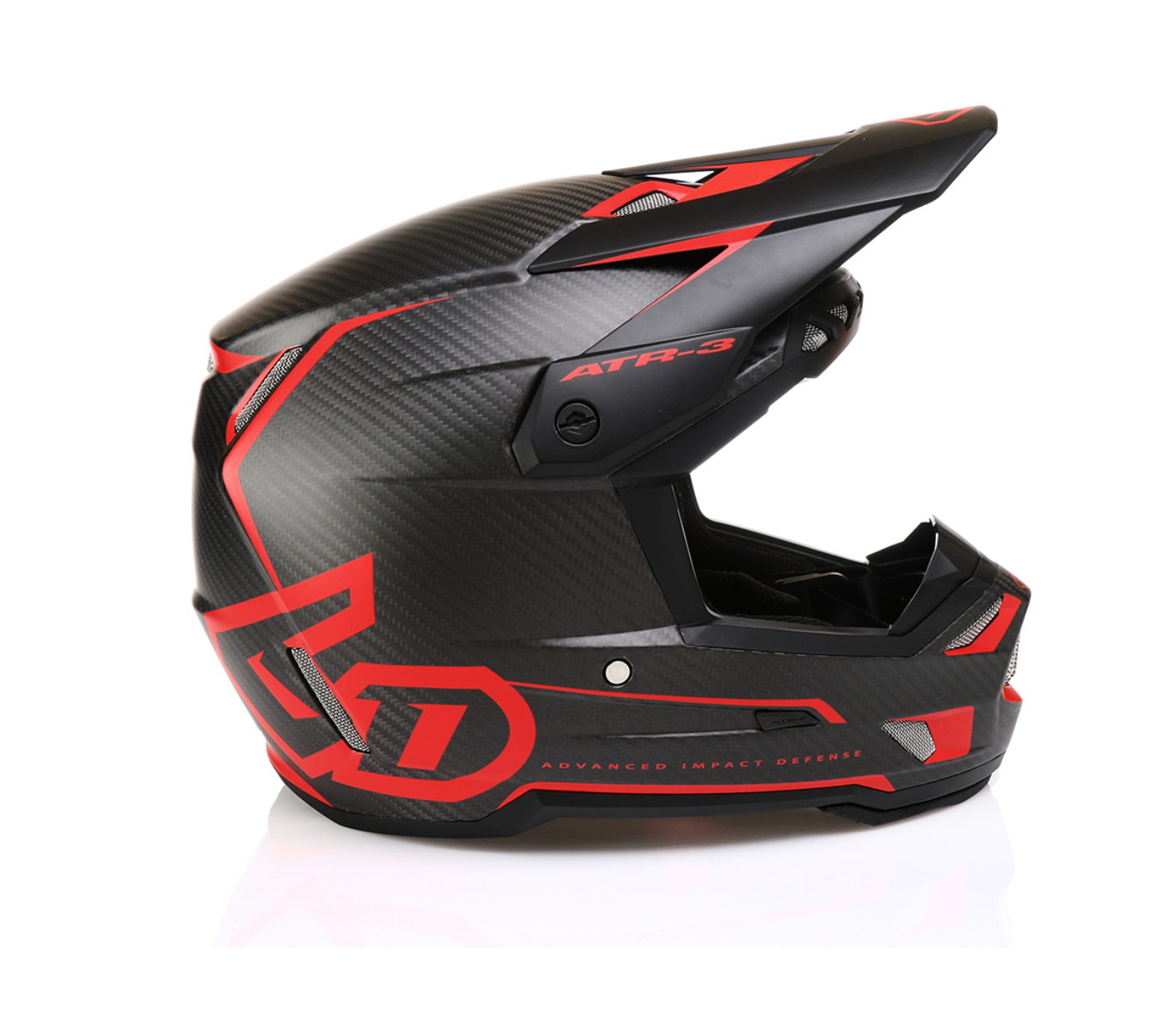 Casco 6D ATR-3 NOVA Rosso CARBON Opaco