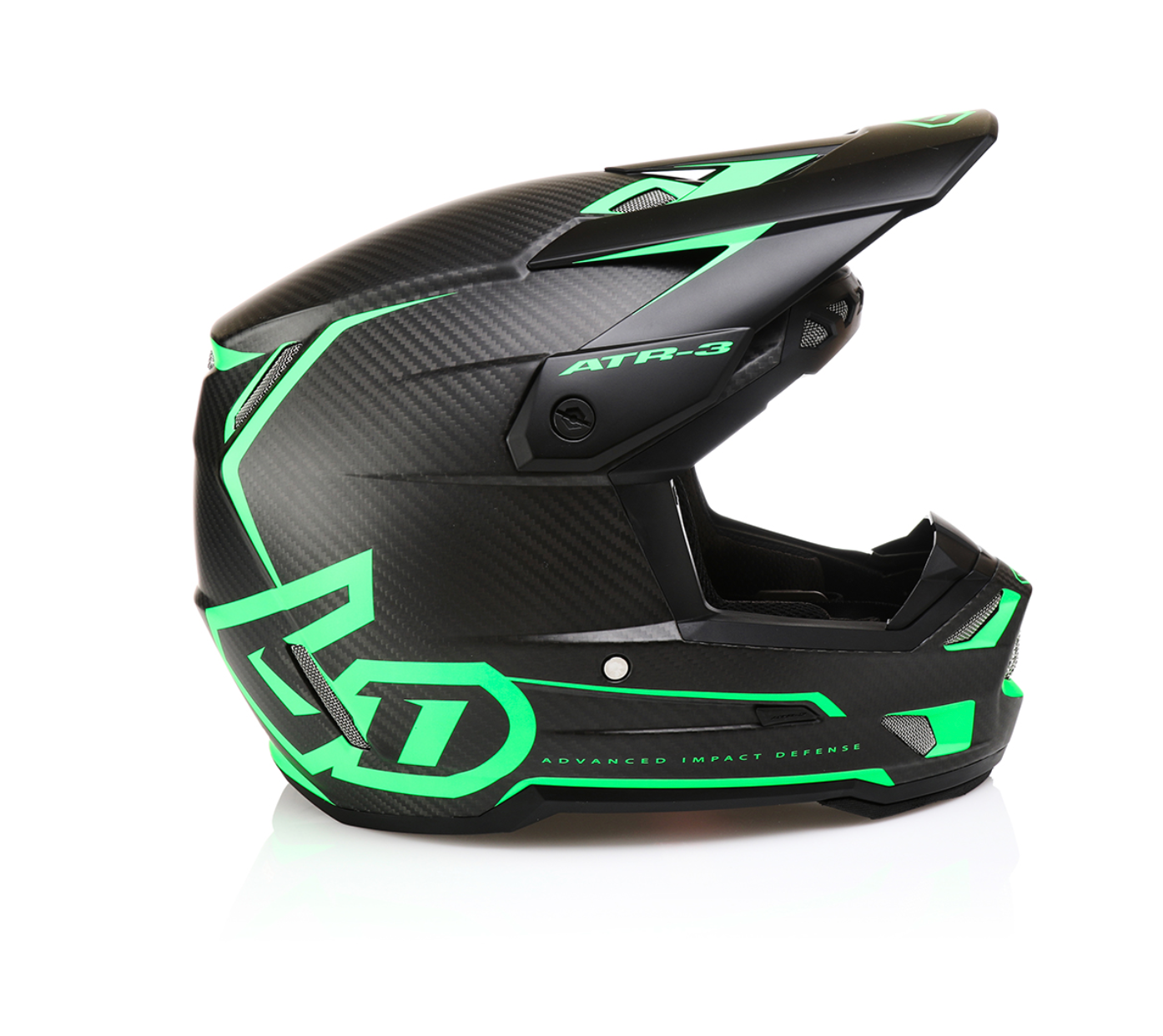 Casco 6D ATR-3 NOVA Verde Neon Opaco