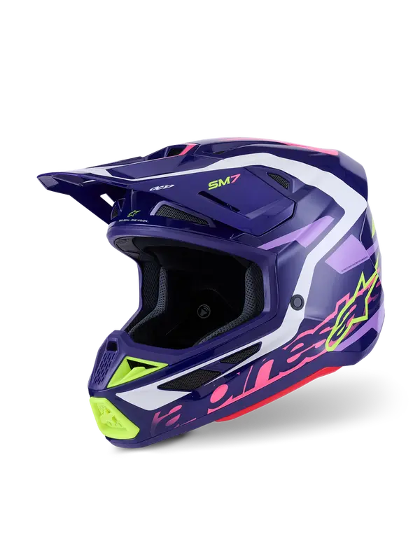 Casco Alpinestars  Supertech M7 Deed Rosa, Viola