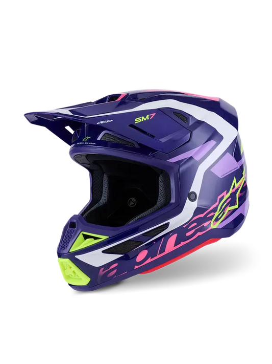 Casco Alpinestars  Supertech M7 Deed Rosa, Viola