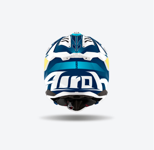 Casco Airoh AVIATOR 3 SABER Giallo e Blu