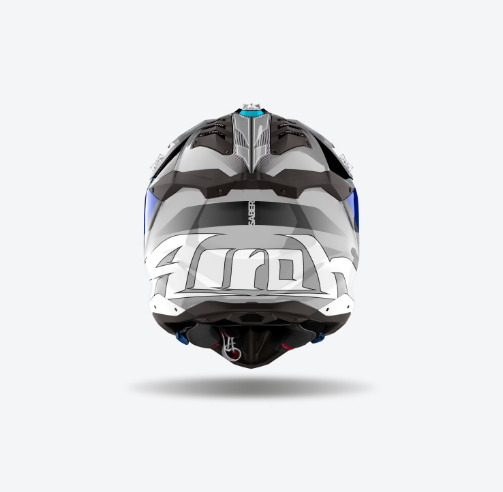 Casco Airoh AVIATOR 3 SABER Blu e Grigio