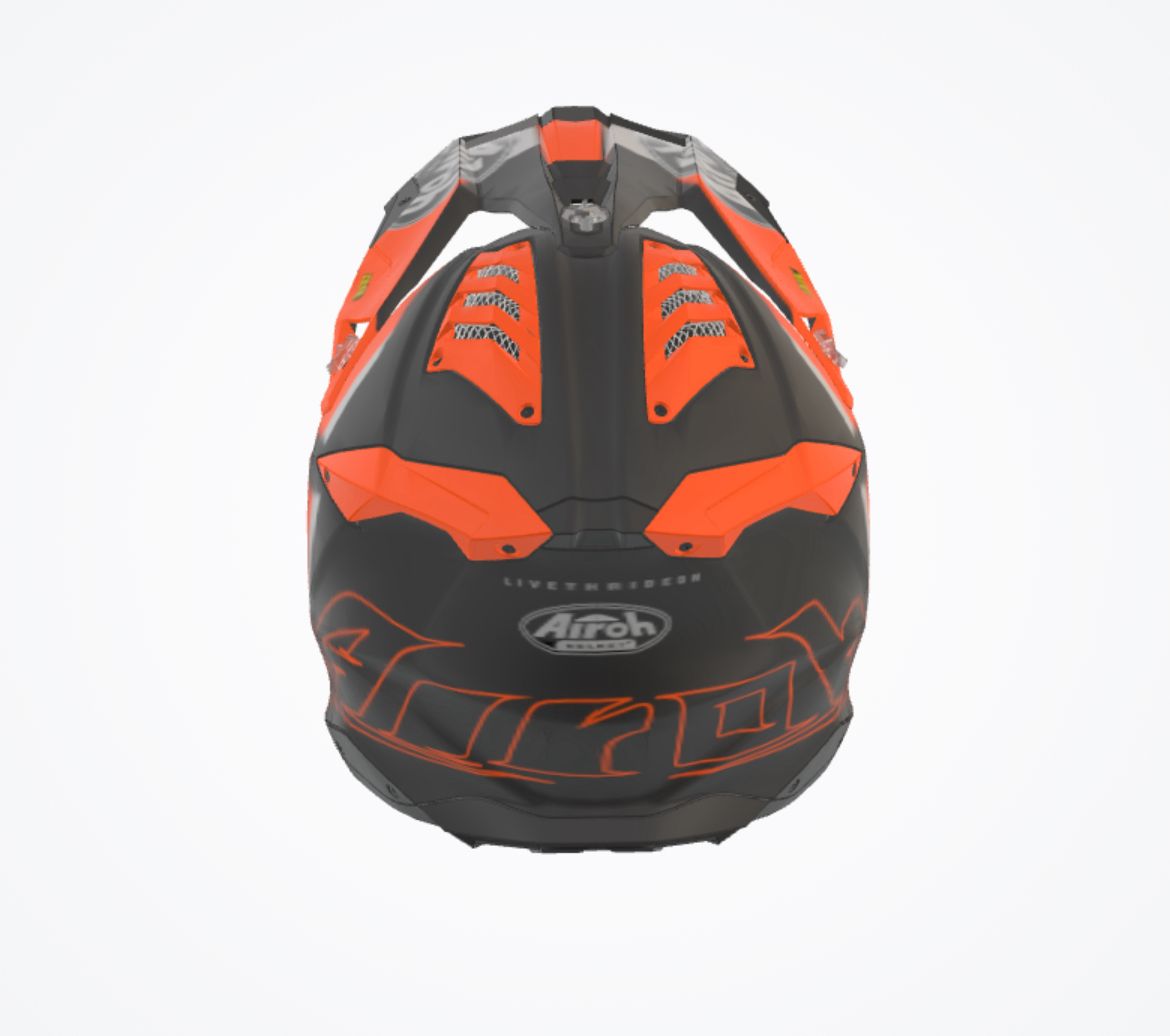Casco Airoh AVIATOR 3 GLORY Arancio Opaco