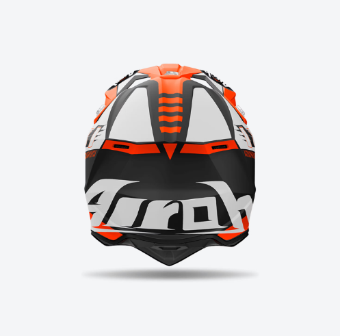 Casco Airoh WRAAAP FEEL Arancione e Nero Opaco