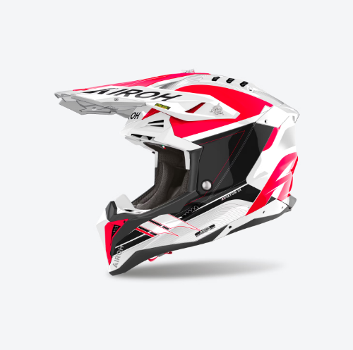 Casco Airoh AVIATOR 3 SABER Rosso Bianco