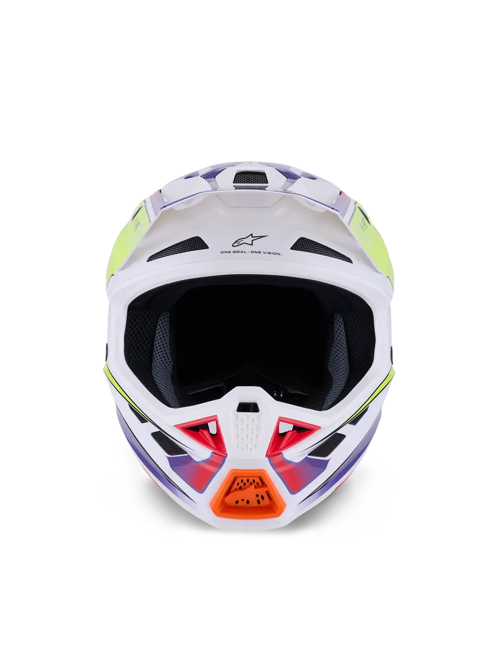 Casco Alpinestars  Supertech M7 Fuse Viola, Bianco, Giallo