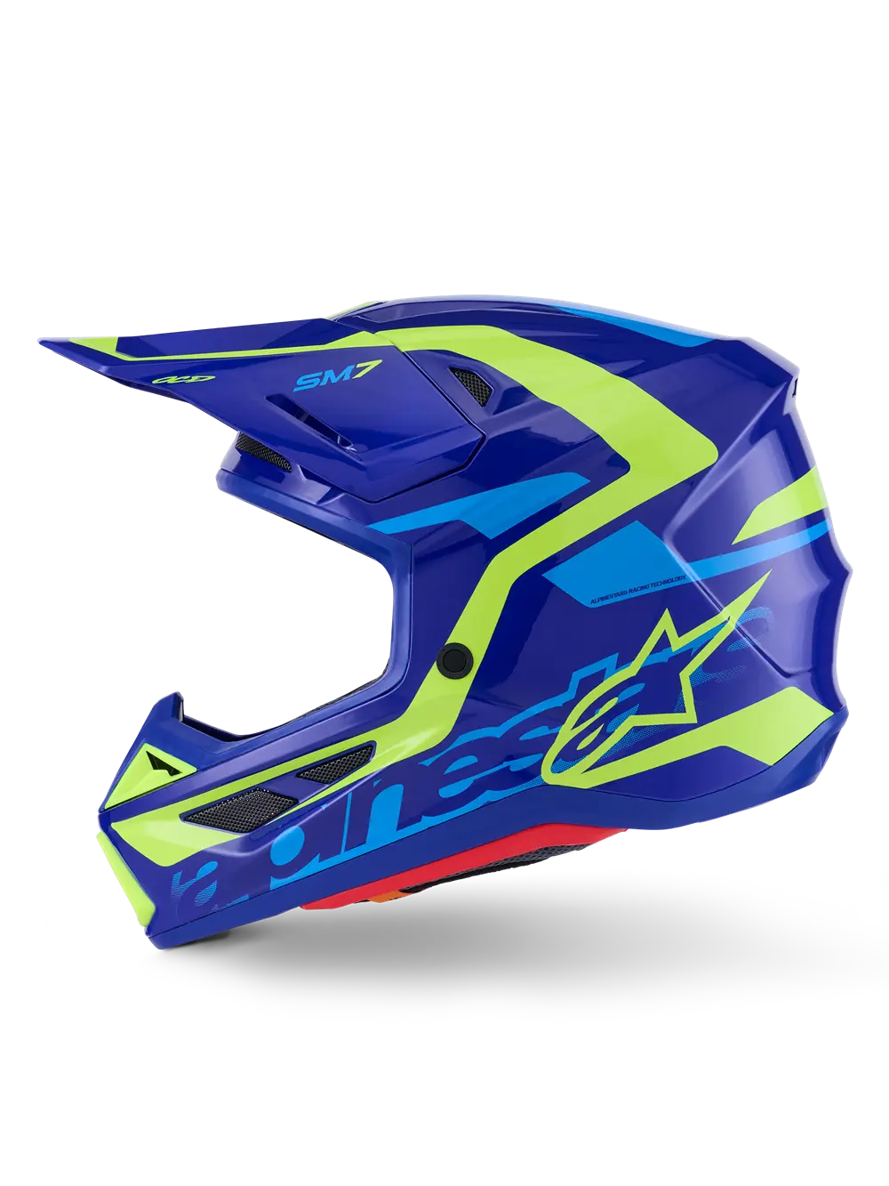 Casco Alpinestars  Supertech M7 Deed Blu, Nero, Giallo