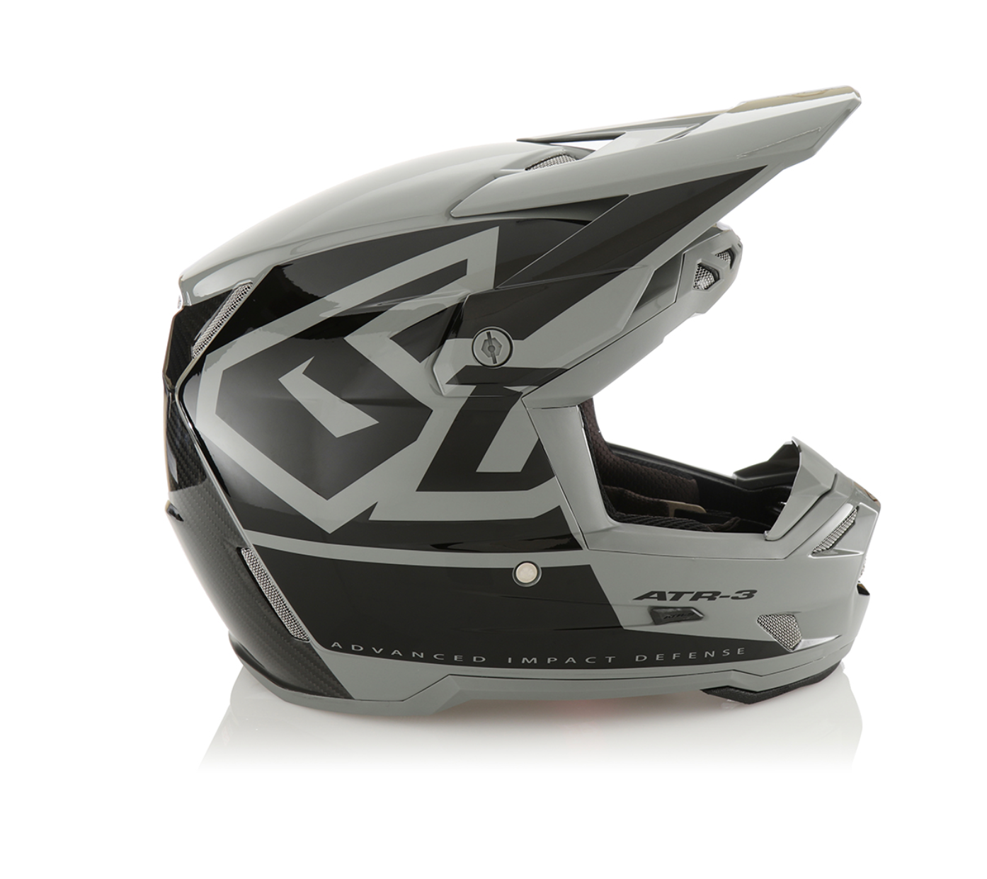 Casco 6D ATR-3 HEX Nero Lucido