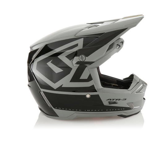 Casco 6D ATR-3 HEX Nero Lucido